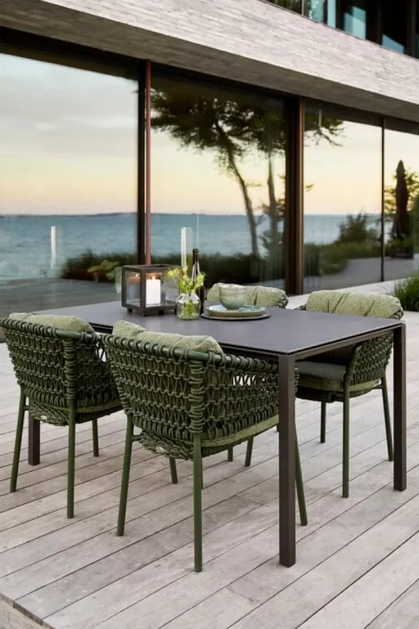 Cane-line Outdoor-textilien^Ocean Stuhlkissen-Set, Dunkelgrün
