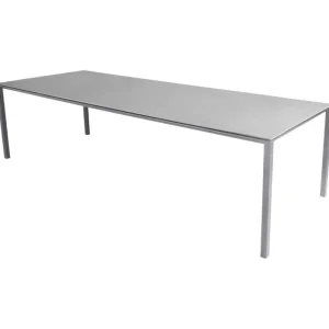 Cane-line Terrassenmöbel | Tische^Pure Esstisch, 280 x 100 cm, Hellgrau - betongraue Keramik