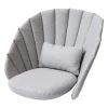 Cane-line Outdoor-textilien^Sitzkissenset für Peacock Loungesessel, Hellgrau