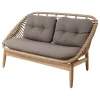 Cane-line Terrassenmöbel^String 2-Sitzer-Sofa, Natur – Taupe