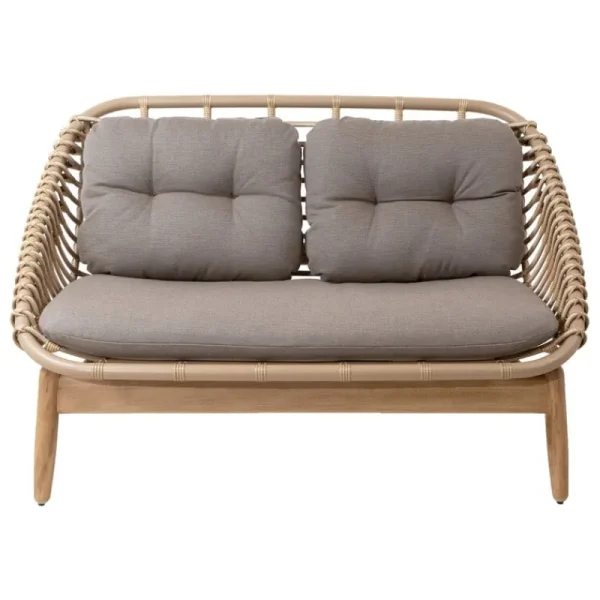 Cane-line Terrassenmöbel^String 2-Sitzer-Sofa, Natur – Taupe