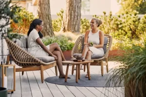 Cane-line Terrassenmöbel^String 2-Sitzer-Sofa, Natur – Taupe