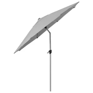 Cane-line Sonnenschirme^Sunshade Sonnenschirm, neigbar, Hellgrau, Silber