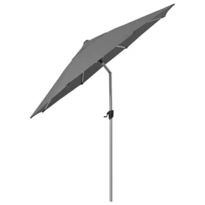 Cane-line Sonnenschirme^Sunshade Sonnenschirm, neigbar, Anthrazit, Silber