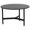 Cane-line Terrassenmöbel | Tische^Twist Couchtisch, Durchmesser: 70 cm, Lavagrau – Fossilschwarz
