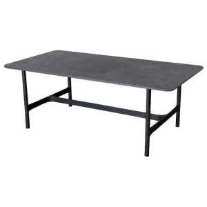 Cane-line Terrassenmöbel | Tische^Twist Couchtisch, 120 x 60 cm, Lavagrau – Fossilschwarz