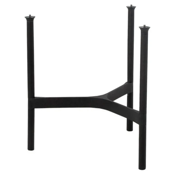 Cane-line Terrassenmöbel | Tische^Twist Couchtisch, Durchmesser: 45 cm, Lavagrau – Fossilschwarz