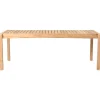Carl Hansen & Su00f8n Terrassenmöbel^Carl Hansen & Søn AH912 Outdoor-Tisch/Bank, 48,5 x 123,5 cm, Teak