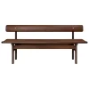 Fredericia Sitzgelegenheiten-Carl Hansen & Søn BM0699 Asserbo Bank m. Rückenlehne, 170 cm, Eukalyptus dkl. geöl