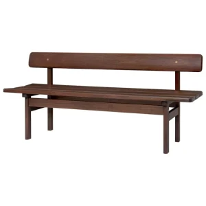 Fredericia Sitzgelegenheiten-Carl Hansen & Søn BM0699 Asserbo Bank m. Rückenlehne, 170 cm, Eukalyptus dkl. geöl