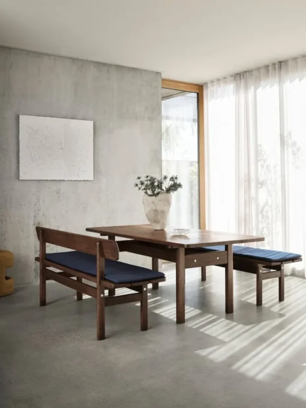 Fredericia Sitzgelegenheiten-Carl Hansen & Søn BM0699 Asserbo Bank m. Rückenlehne, 170 cm, Eukalyptus dkl. geöl