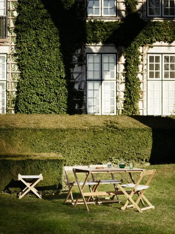 Carl Hansen & Su00f8n Terrassenmöbel | Sitzgelegenheiten^Carl Hansen & Søn BM4570 Stuhl, Teakholz – Cremeweiß