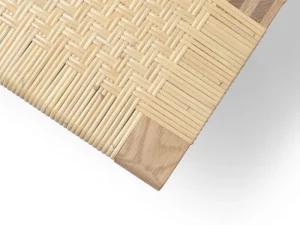 Woud Tische | Sitzgelegenheiten-Carl Hansen & Søn BM0488L Table Bench Beistelltisch, Lang, Eiche Geölt - Rattan