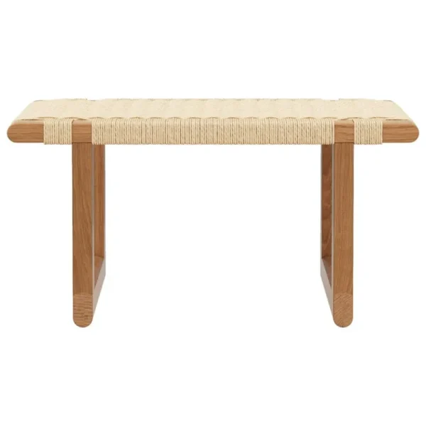 Skagerak Tische | Sitzgelegenheiten-Carl Hansen & Søn BM0489S Tischbank, kurz, Eiche geölt - Papierkordel