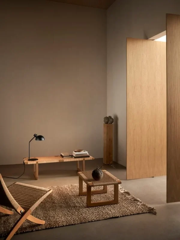 Skagerak Tische | Sitzgelegenheiten-Carl Hansen & Søn BM0489S Tischbank, kurz, Eiche geölt - Papierkordel