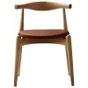 Carl Hansen & Su00f8n Sitzgelegenheiten-Carl Hansen & Søn CH20 Elbow Stuhl, Eiche geölt – cognacbraunes Leder Thor 307