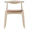 Fritz Hansen Sitzgelegenheiten-Carl Hansen & Søn CH20 Elbow Stuhl, Buche geseift - hellbraunes Leder Thor 325