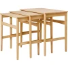Woud Tische-Carl Hansen & Søn CH004 Satztische, geölte Eiche