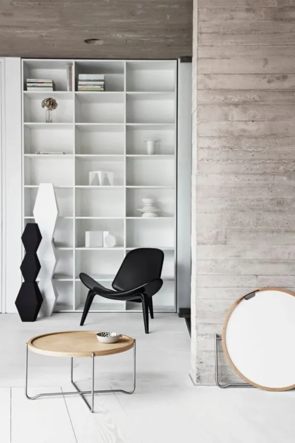Yrju00f6 Kukkapuro Sitzgelegenheiten-Carl Hansen & Søn CH07 Shell Loungesessel, Eiche geölt – schwarzes Leder Thor 301