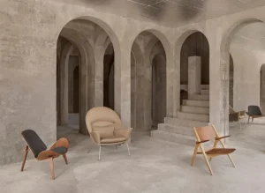 Yrju00f6 Kukkapuro Sitzgelegenheiten-Carl Hansen & Søn CH07 Shell Loungesessel, Eiche geölt – schwarzes Leder Thor 301