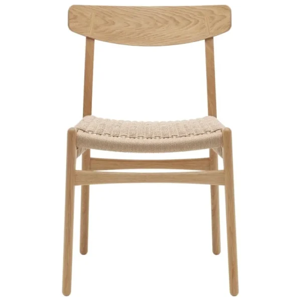 Carl Hansen & Su00f8n Sitzgelegenheiten-Carl Hansen & Søn CH23 Stuhl, Eiche geölt – Naturkordel