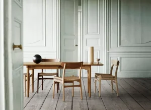 Warm Nordic Sitzgelegenheiten-Carl Hansen & Søn CH23 Stuhl, Eiche geseift - Naturkordel
