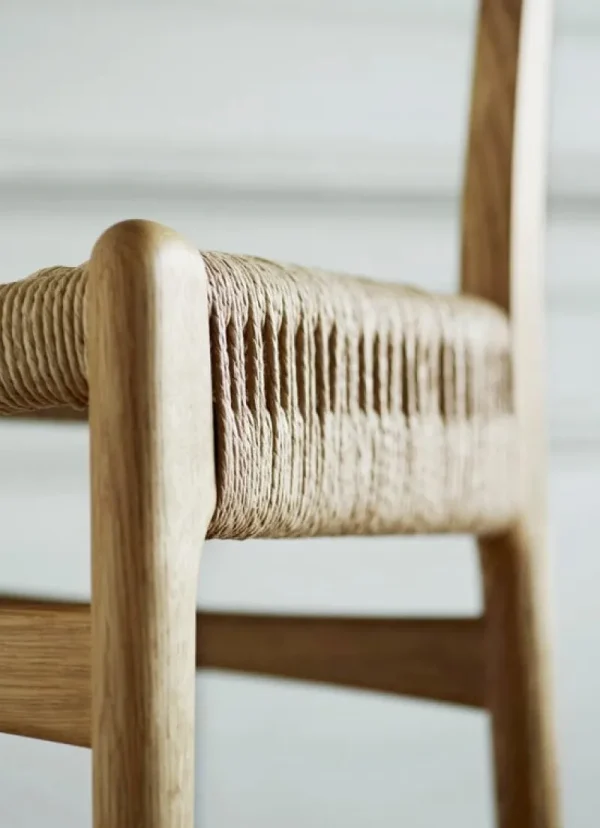 Carl Hansen & Su00f8n Sitzgelegenheiten-Carl Hansen & Søn CH23 Stuhl, Eiche geölt – Naturkordel