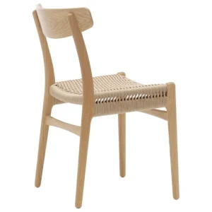 Carl Hansen & Su00f8n Sitzgelegenheiten-Carl Hansen & Søn CH23 Stuhl, Eiche geölt – Naturkordel
