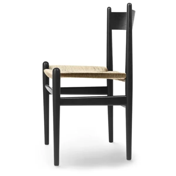 Hem Sitzgelegenheiten-Carl Hansen & Søn CH36 Stuhl, Schwarz - Naturkordel