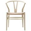Carl Hansen & Su00f8n Sitzgelegenheiten-Carl Hansen & Søn CH24 Wishbone Stuhl, sanftes Gerstenbraun, Naturkordel