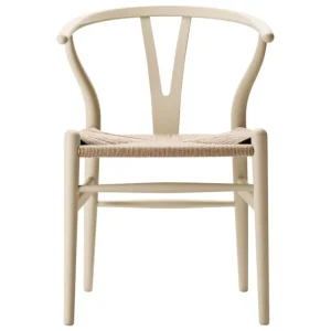 Carl Hansen & Su00f8n Sitzgelegenheiten-Carl Hansen & Søn CH24 Wishbone Stuhl, sanftes Gerstenbraun, Naturkordel