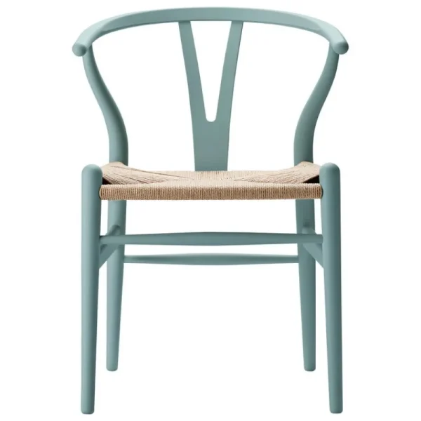 Carl Hansen & Su00f8n Sitzgelegenheiten-Carl Hansen & Søn CH24 Wishbone Stuhl, sanftes Zinngrau, Naturkordel