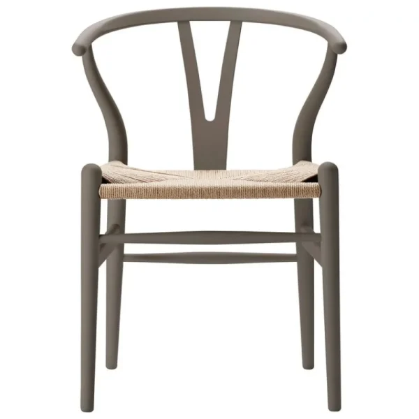 Carl Hansen & Su00f8n Sitzgelegenheiten-Carl Hansen & Søn CH24 Wishbone Stuhl, sanftes Schiefergrau, Naturkordel
