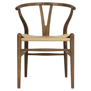 HAY Sitzgelegenheiten-Carl Hansen & Søn CH24 Wishbone Stuhl, Eiche geräuchert und geölt - Naturkordel