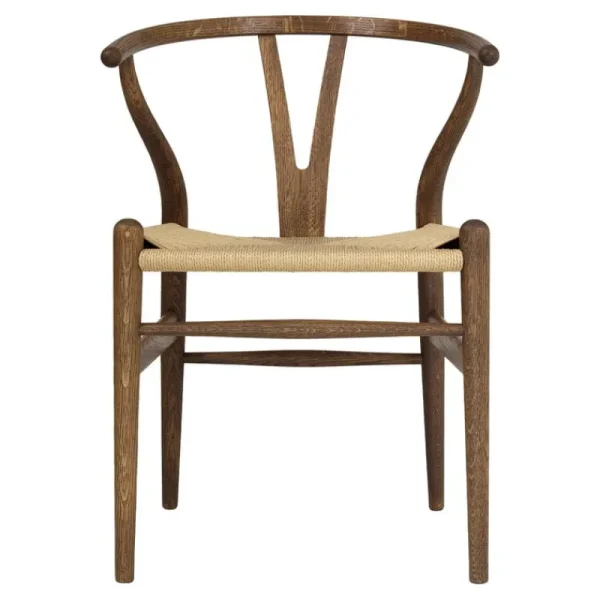 HAY Sitzgelegenheiten-Carl Hansen & Søn CH24 Wishbone Stuhl, Eiche geräuchert und geölt - Naturkordel