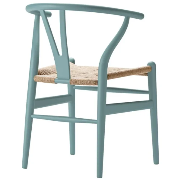 Carl Hansen & Su00f8n Sitzgelegenheiten-Carl Hansen & Søn CH24 Wishbone Stuhl, sanftes Zinngrau, Naturkordel