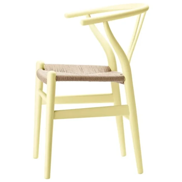 Carl Hansen & Su00f8n Sitzgelegenheiten-Carl Hansen & Søn CH24 Wishbone Stuhl, sanftes Malvengelb, Naturkordel
