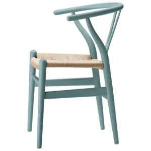 Carl Hansen & Su00f8n Sitzgelegenheiten-Carl Hansen & Søn CH24 Wishbone Stuhl, sanftes Zinngrau, Naturkordel