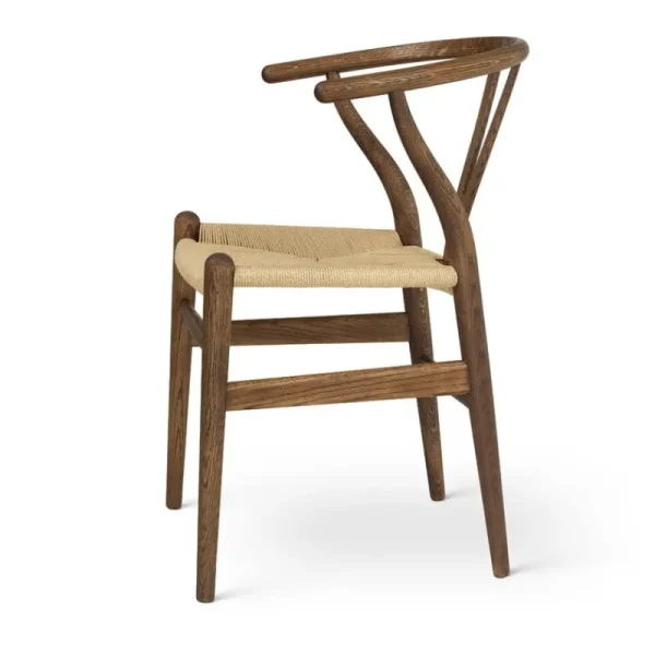 HAY Sitzgelegenheiten-Carl Hansen & Søn CH24 Wishbone Stuhl, Eiche geräuchert und geölt - Naturkordel