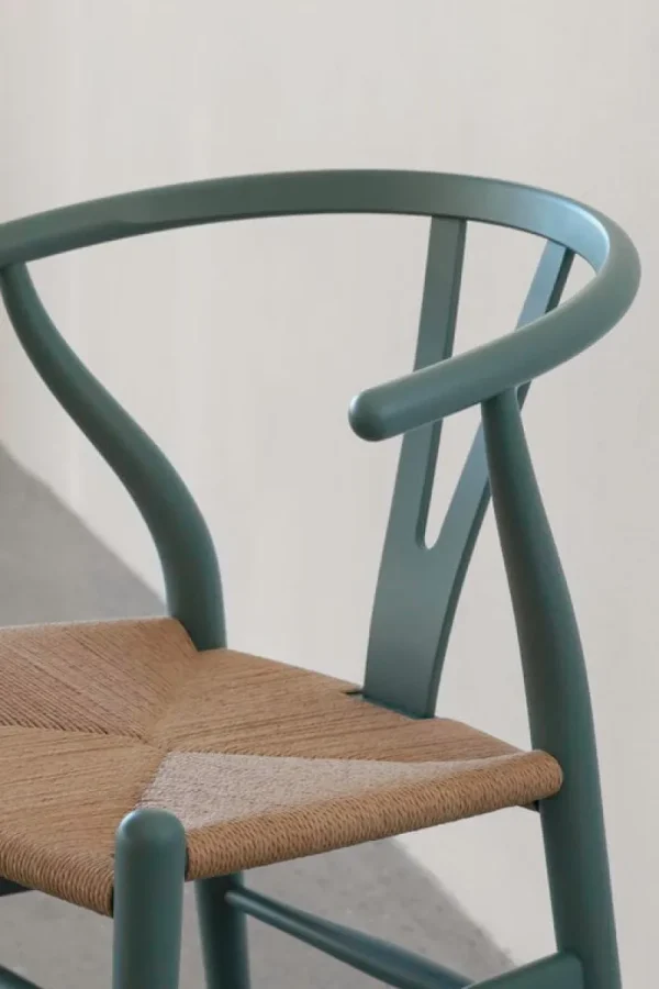 Carl Hansen & Su00f8n Sitzgelegenheiten-Carl Hansen & Søn CH24 Wishbone Stuhl, sanftes Zinngrau, Naturkordel
