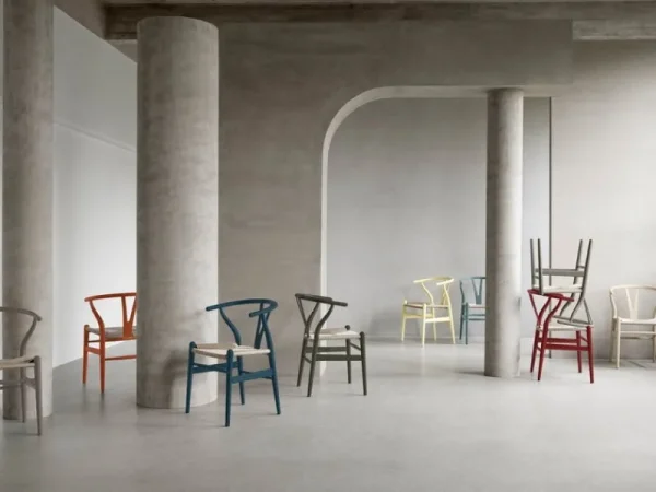 Carl Hansen & Su00f8n Sitzgelegenheiten-Carl Hansen & Søn CH24 Wishbone Stuhl, sanftes Algengrün, Naturkordel
