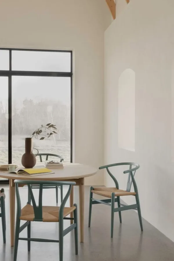 Carl Hansen & Su00f8n Sitzgelegenheiten-Carl Hansen & Søn CH24 Wishbone Stuhl, sanftes Zinngrau, Naturkordel