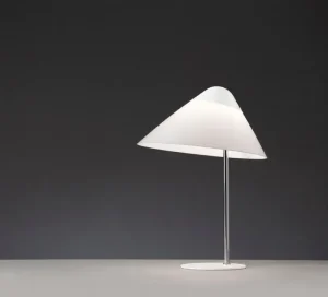 Audo Copenhagen Tischlampen-Carl Hansen & Søn Opala Midi Tischleuchte, Weiß
