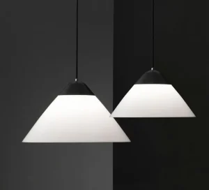 HAY Deckenleuchten-Carl Hansen & Søn Opala Mini Pendelleuchte, Schwarz