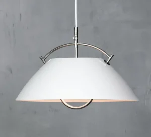 Artemide Deckenleuchten-Carl Hansen & Søn Wegner Pendelleuchte, Weiß – Nickel