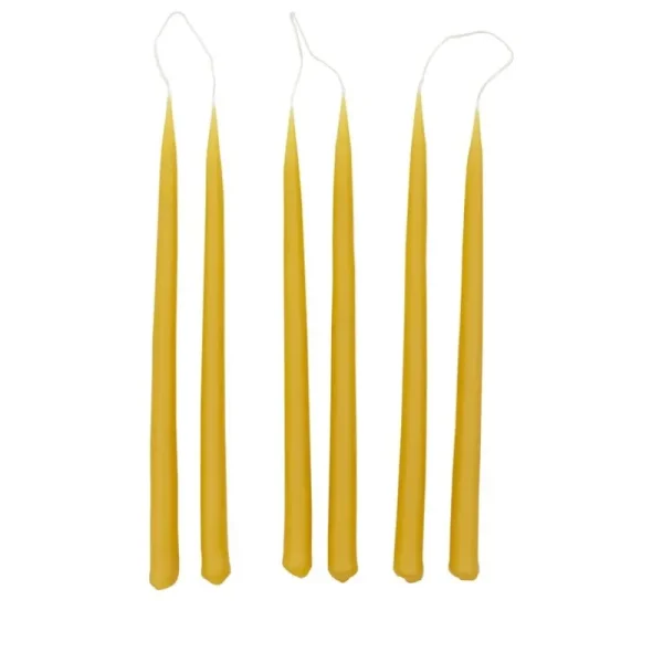 GUBI Kerzen Und Kerzenhalter-Collaboratorio Candela Kerze, 31 cm, 6 Stück, Honigfarben