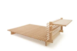 Collaboratorio Betten-Cubile 160 Bett, Buche