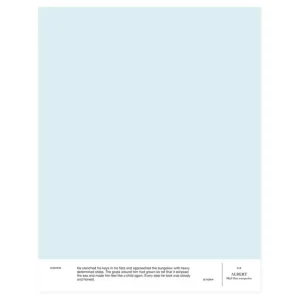 Cover Story Wandfarben^Farbmuster, 015 ALBERT – Mittelblau-Türkis