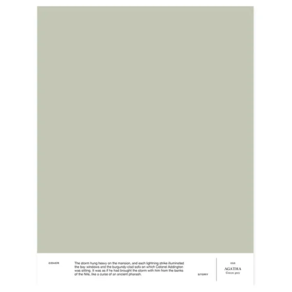 Cover Story Wandfarben^Farbmuster, 026 AGATHA – Grün-Grau