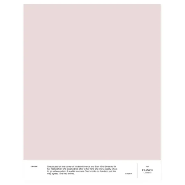 Cover Story Wandfarben^Farbmuster, 023 FRANCIS – Cold Rose
